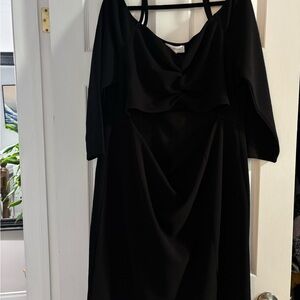 Addition Elle Black off shoulder with front cut out